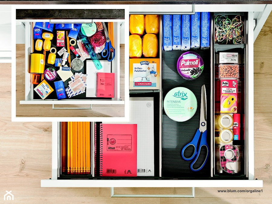 Organizacja do szuflad - koniec z rozgardiaszem - Kuchnia, styl nowoczesny - zdjęcie od Blum