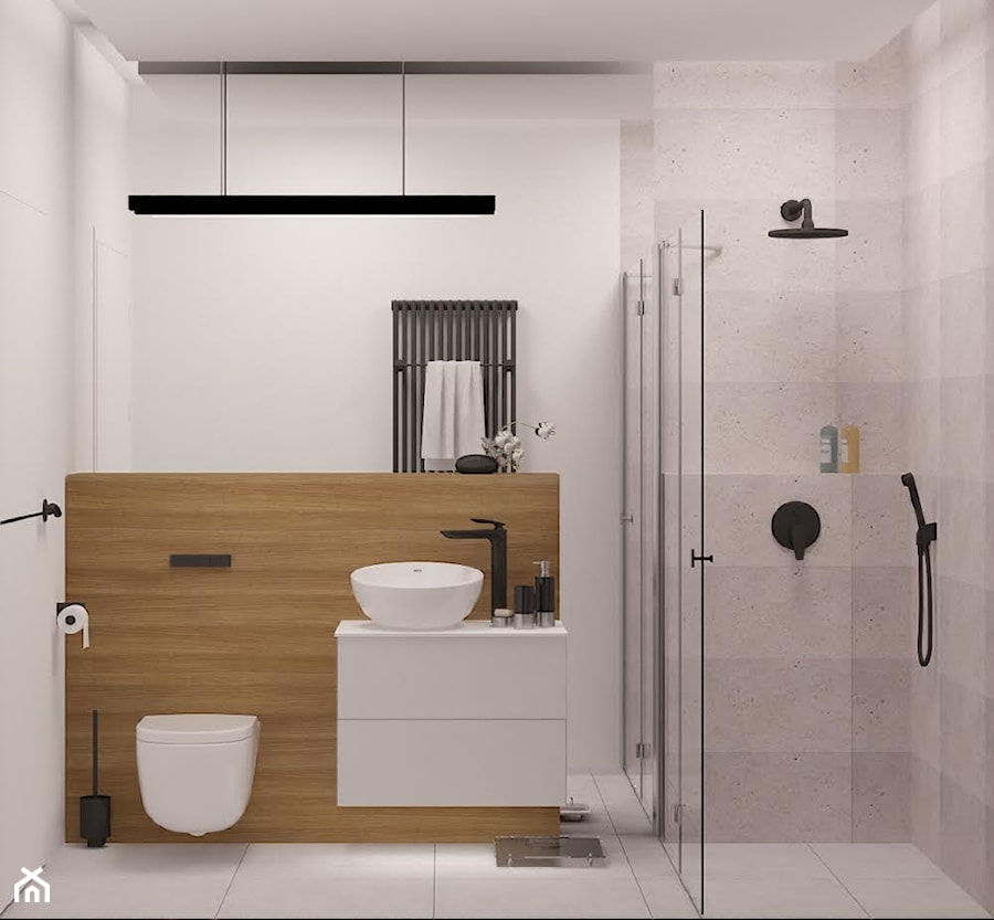 łazienka mała - zdjęcie od Agata Biały Architekt