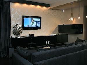 Salon z czernią - zdjęcie od Agata Biały Architekt