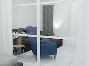 Mieszkanie do wynajęcia - Mały biały salon, styl nowoczesny - zdjęcie od Agata Biały Architekt