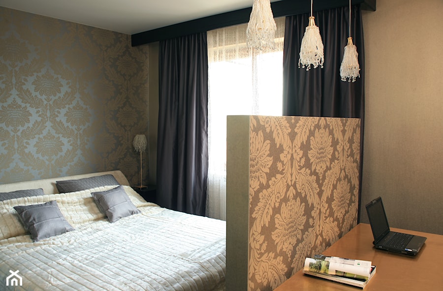Sypialnia w stylu glamour - zdjęcie od Agata Biały Architekt