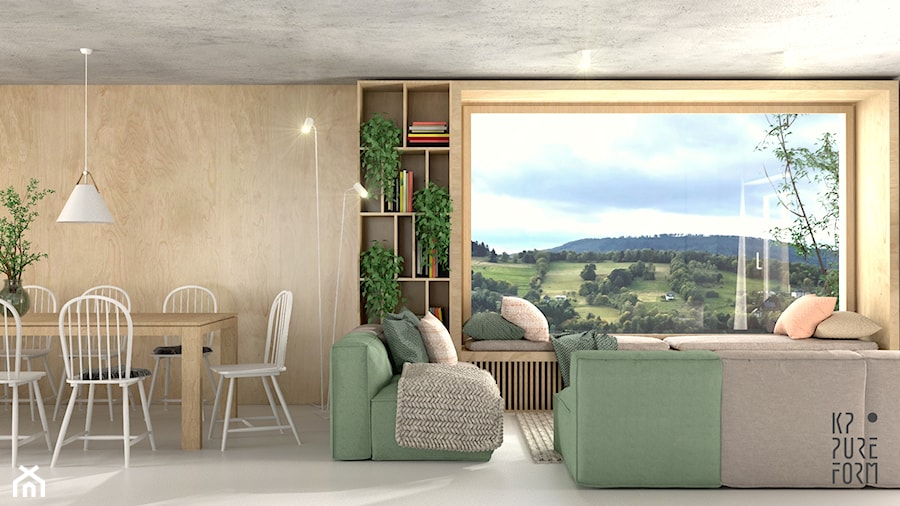 Dom wypoczynkowy w górach - Salon, styl minimalistyczny - zdjęcie od KP Pure Form