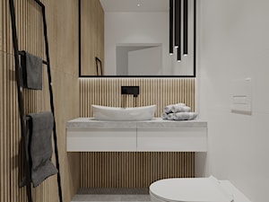 Małe charakterna WC w domu w stylu Soft Loft_Tarnowskie Góry - Łazienka, styl industrialny - zdjęcie od KP Pure Form