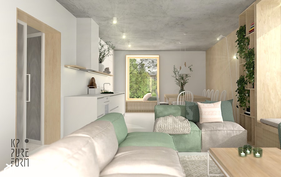 Dom wypoczynkowy w górach - Salon, styl minimalistyczny - zdjęcie od KP Pure Form