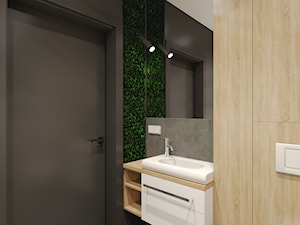 Projekt łazienki z mchem _ Chorzów - Łazienka, styl nowoczesny - zdjęcie od KP Pure Form