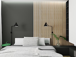 Projekt mieszkania_Gliwice - Sypialnia, styl nowoczesny - zdjęcie od KP Pure Form