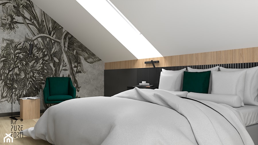 Sypialnia w stylu Soft Loft_Tarnowskie Góry - Sypialnia, styl nowoczesny - zdjęcie od KP Pure Form