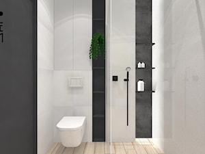 Projekt mieszkania_Gliwice - Średnia bez okna łazienka, styl nowoczesny - zdjęcie od KP Pure Form