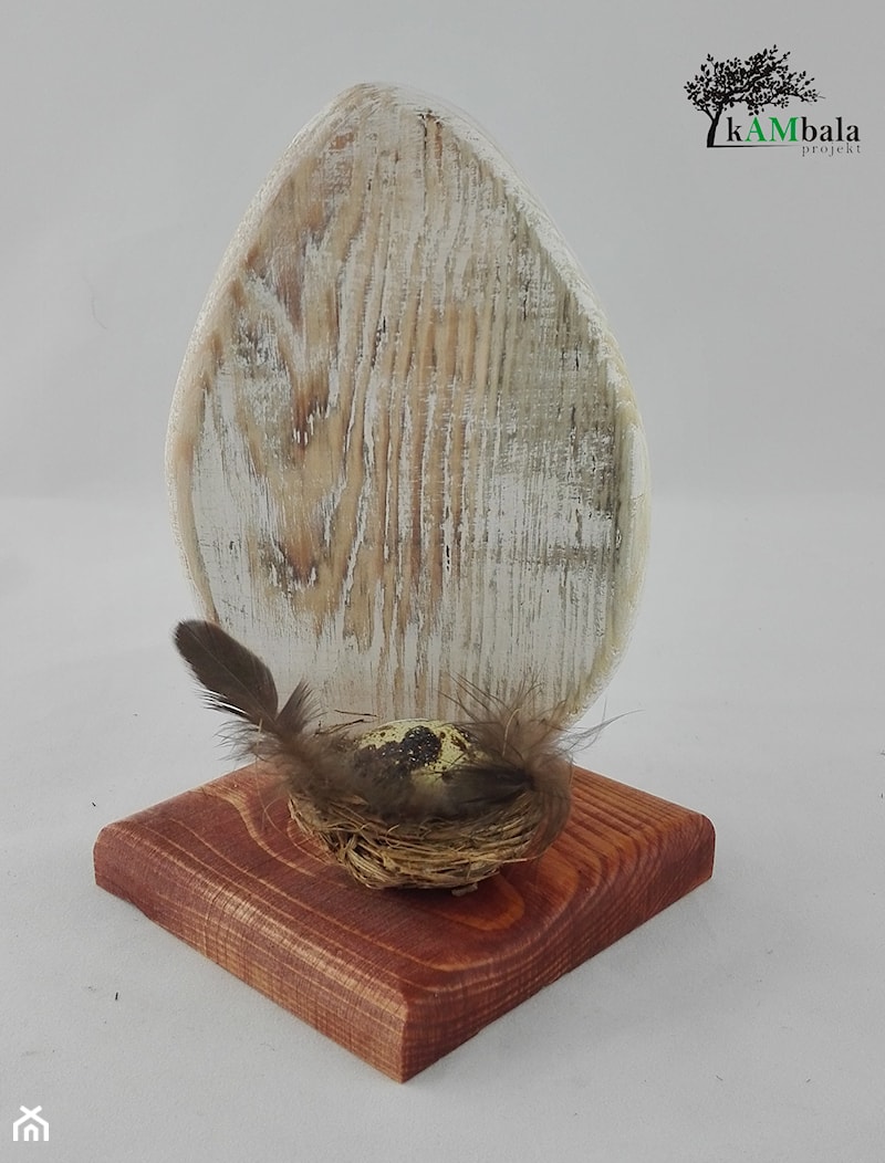 Ozdoba jajko z drewna - zdjęcie od Kambala Projekt - Homebook