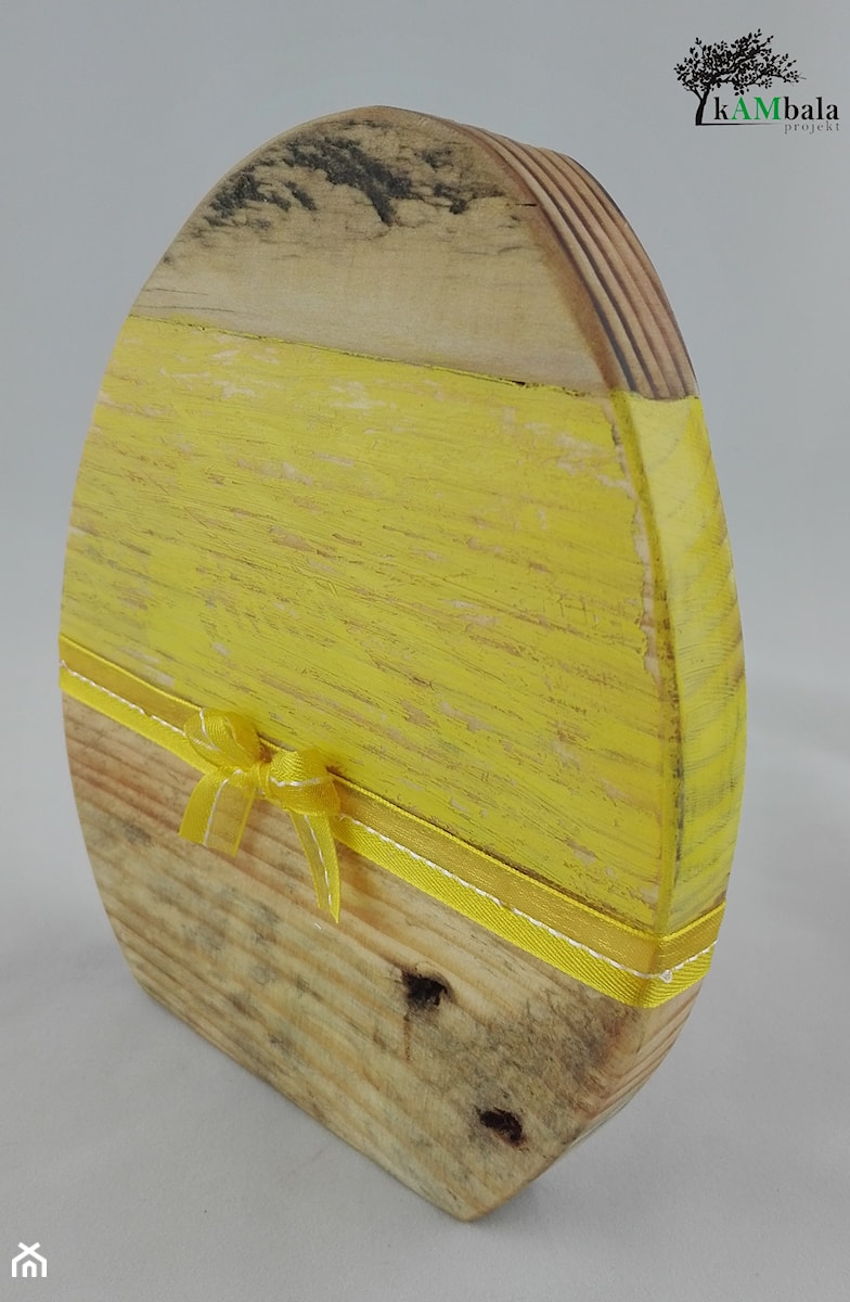 Jajko dekoracyjne z drewna - zdjęcie od Kambala Projekt