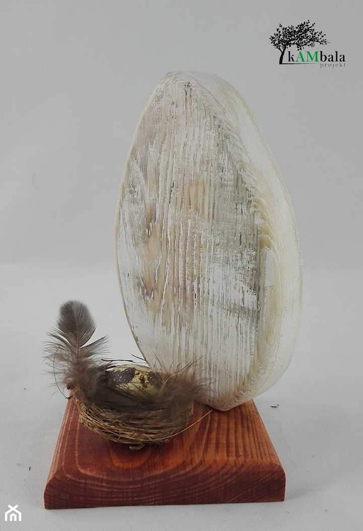 Jajko ozdoba z drewna - zdjęcie od Kambala Projekt - Homebook