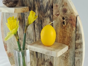 Stojak jajko ze starego drewna - zdjęcie od Kambala Projekt