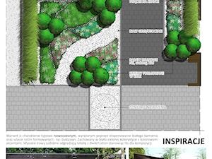 ogród frontowy nowoczesny - zdjęcie od LAND ARCH Design Hanna Olczyk