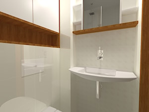 Łazienka 2,42m2 Brzeg - Mała łazienka, styl nowoczesny - zdjęcie od KROPKA Design