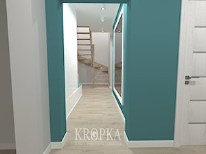 Dom 118m2 Iwiny- korytarz, hol, klatka schodowa - Hol / przedpokój - zdjęcie od KROPKA Design