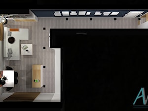 Salon z jadalnią i przedpokojem 32,29m2 Koszalin - Salon, styl skandynawski - zdjęcie od KROPKA Design