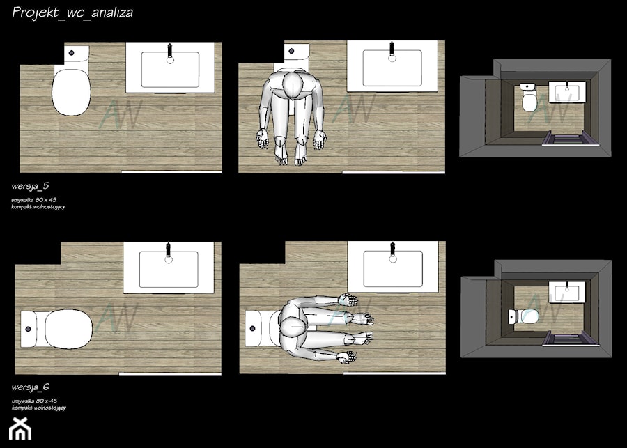 Projekty funkcjonalne - Łazienka - zdjęcie od KROPKA Design