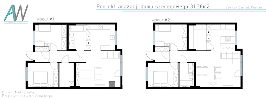 Projekty funkcjonalne - Domy, styl skandynawski - zdjęcie od KROPKA Design