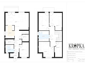 Projekt funkcjonalny domu 120m2 Mosina - Domy, styl skandynawski - zdjęcie od KROPKA Design