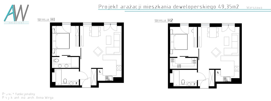 Projekty funkcjonalne - Nowoczesne domy, styl nowoczesny - zdjęcie od KROPKA Design