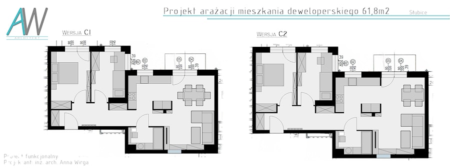 Projekty funkcjonalne - Domy - zdjęcie od KROPKA Design