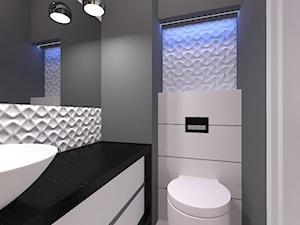 WC 2,16m2 Lublin - Łazienka, styl nowoczesny - zdjęcie od KROPKA Design