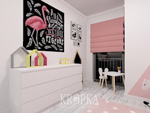 Pokoik dziecięcy dla dziewczynki 8,73m2 Opole - Pokój dziecka, styl nowoczesny - zdjęcie od KROPKA Design