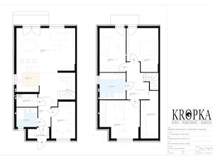 Projekt funkcjonalny domu 120m2 Mosina - Domy, styl nowoczesny - zdjęcie od KROPKA Design