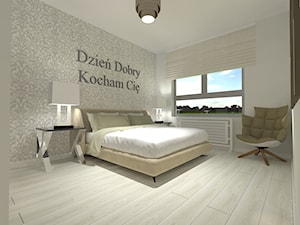 Sypialnia 16,54 Wilanów Warszawa - Sypialnia, styl tradycyjny - zdjęcie od KROPKA Design