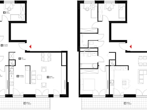 Moje propozycje zmian w projektach domów/ mieszkań - Domy, styl skandynawski - zdjęcie od KROPKA Design