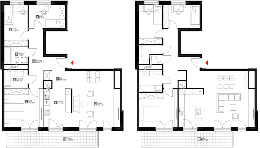 Moje propozycje zmian w projektach domów/ mieszkań - Domy, styl skandynawski - zdjęcie od KROPKA Design
