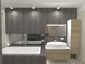 Łazienka 10,01m2 Antoniów - Średnia łazienka, styl nowoczesny - zdjęcie od KROPKA Design