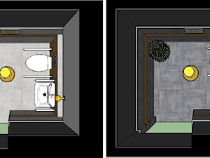 Projekt salonu kosmetycznego 95,85m2 Barciński Park Apartamenty Łódź - Łazienka, styl nowoczesny - zdjęcie od KROPKA Design