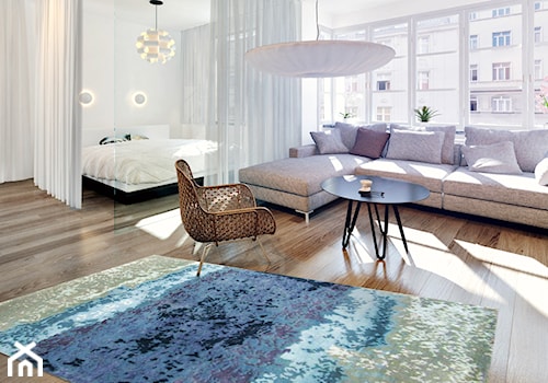 YELLOW HOME CROCOKED SEABLUE - zdjęcie od Carpet For You