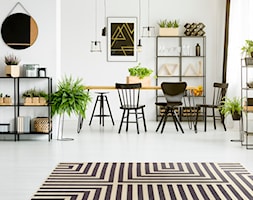 Dywany w najlepszej cenie - Średnia biała jadalnia jako osobne pomieszczenie - zdjęcie od Carpet For You - Homebook