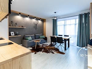 Salon w stylu skandynawskim - zdjęcie od SD Studio Projektowanie wnętrz