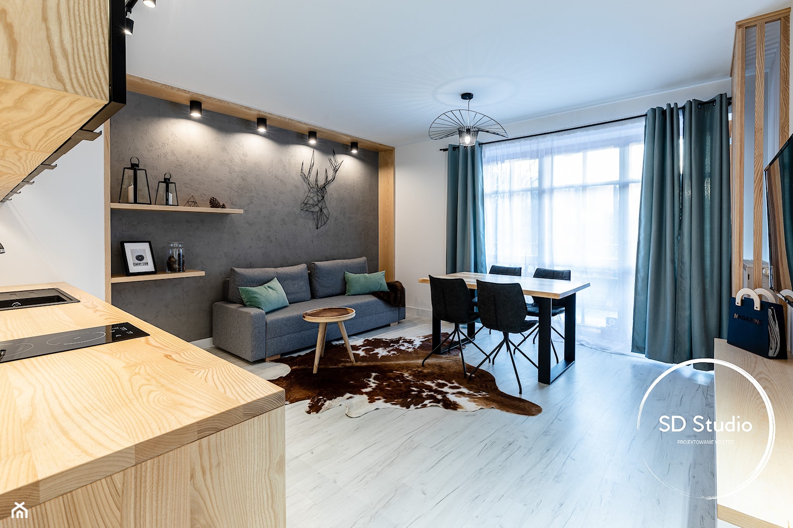 Salon w stylu skandynawskim - zdjęcie od SD Studio Projektowanie wnętrz - Homebook