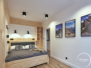 Sypialnia w górach - zdjęcie od SD Studio Projektowanie wnętrz