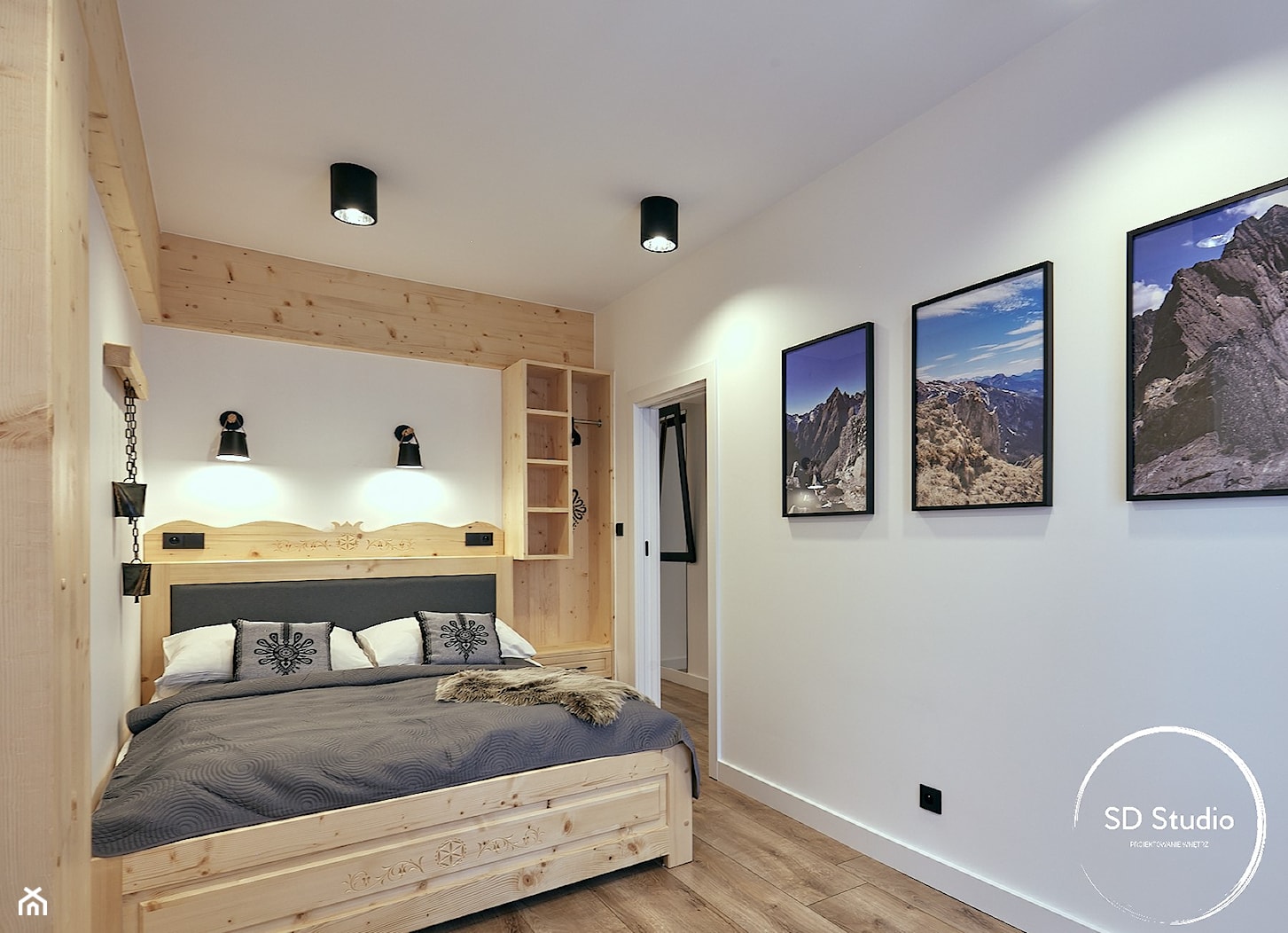 Sypialnia w górach - zdjęcie od SD Studio Projektowanie wnętrz - Homebook