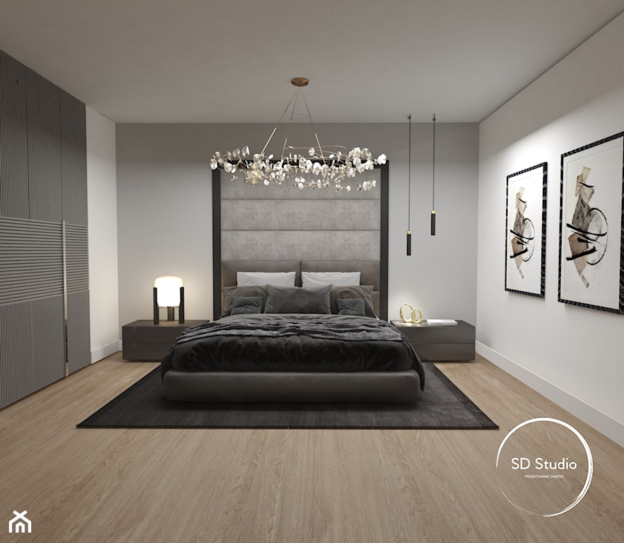 Sypialnia w stylu nowoczesnym - zdjęcie od SD Studio Projektowanie wnętrz
