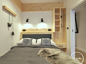 Sypialnia w góralskim klimacie - zdjęcie od SD Studio Projektowanie wnętrz