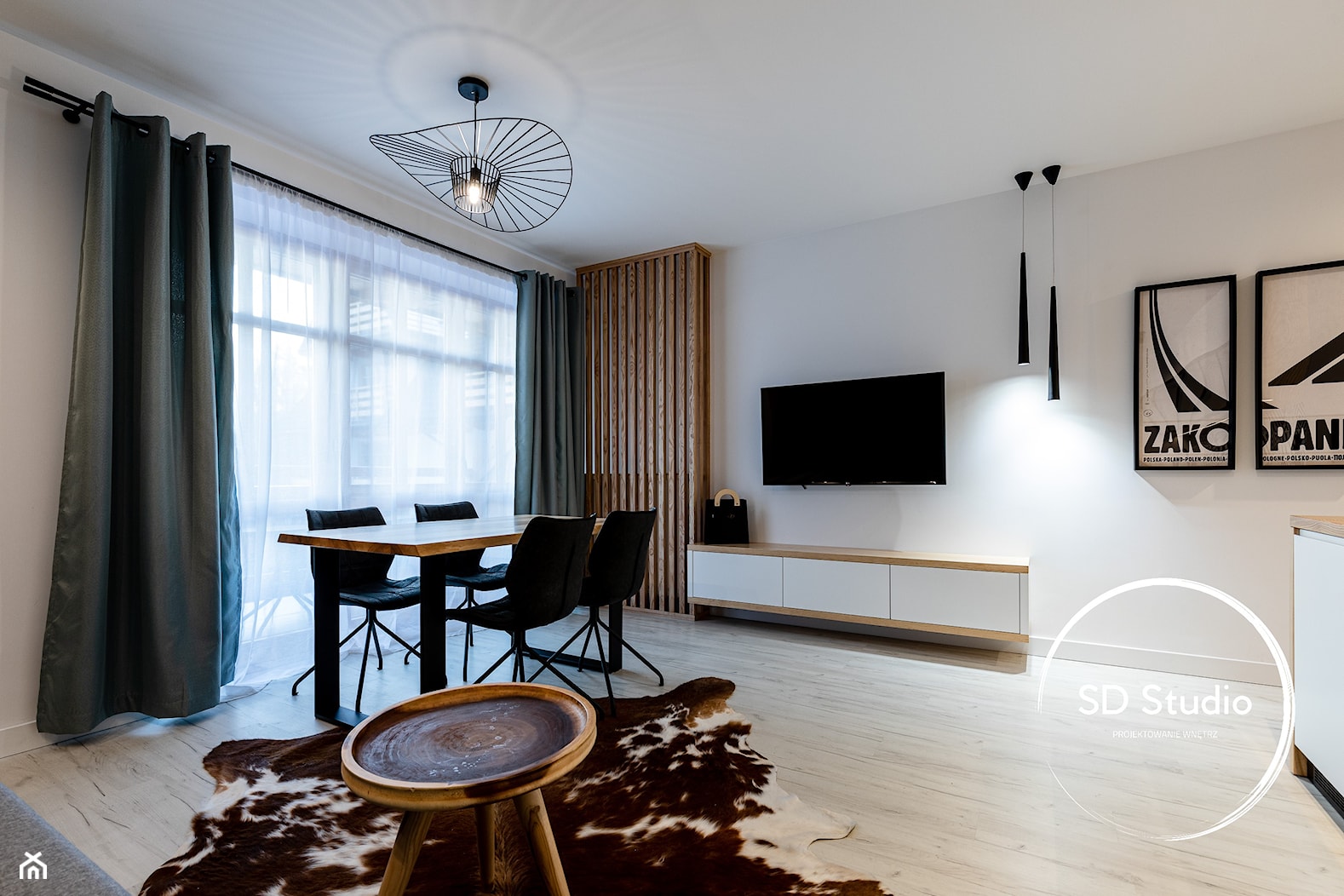 Salon w stylu skandynawskim - zdjęcie od SD Studio Projektowanie wnętrz - Homebook