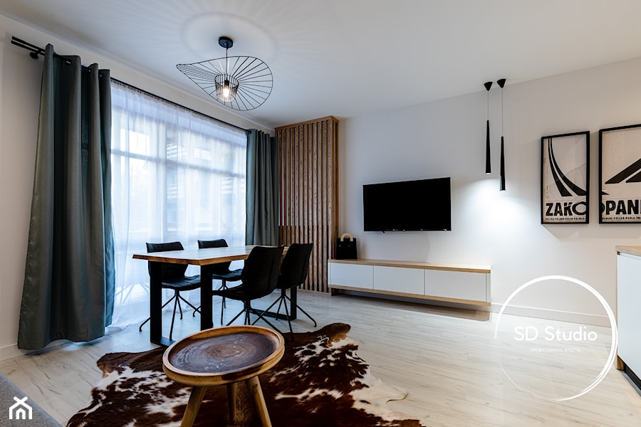 Salon w stylu skandynawskim - zdjęcie od SD Studio Projektowanie wnętrz