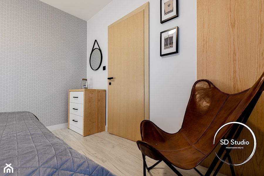 Sypialnia w stylu skandynawskim - zdjęcie od SD Studio Projektowanie wnętrz