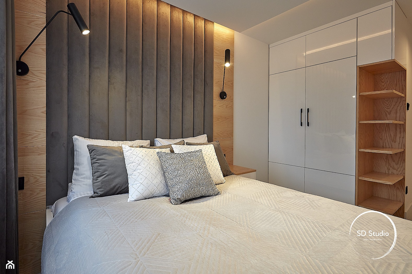 Przytulna i elegancka sypialnia - zdjęcie od SD Studio Projektowanie wnętrz - Homebook
