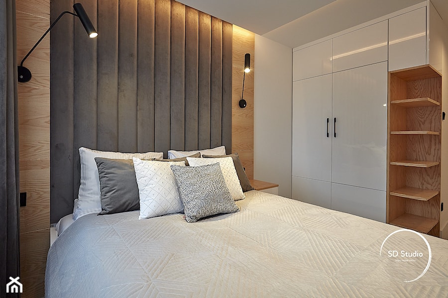 Przytulna i elegancka sypialnia - zdjęcie od SD Studio Projektowanie wnętrz