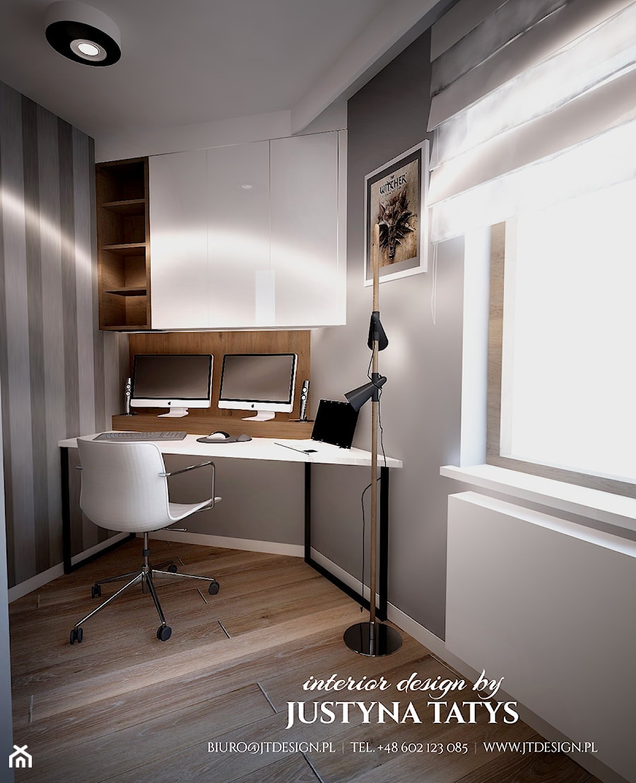 Domowe biuro - zdjęcie od JT DESIGN Justyna Tatys
