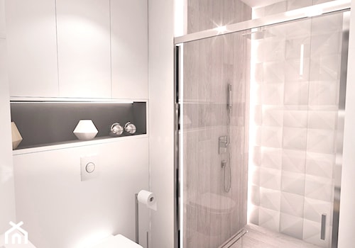 Biała łazienka - zdjęcie od JT DESIGN Justyna Tatys