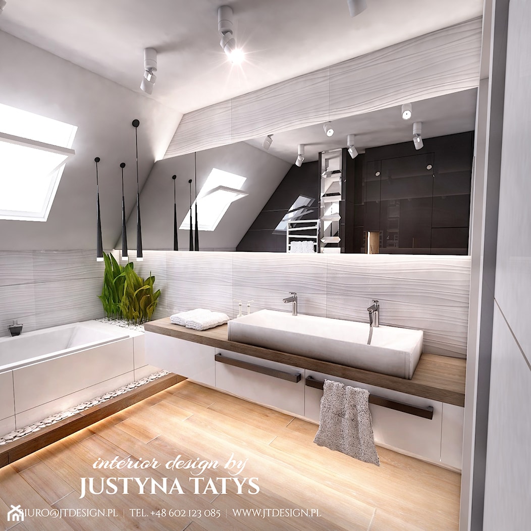 Łazienka z kamieniami - zdjęcie od JT DESIGN Justyna Tatys - Homebook