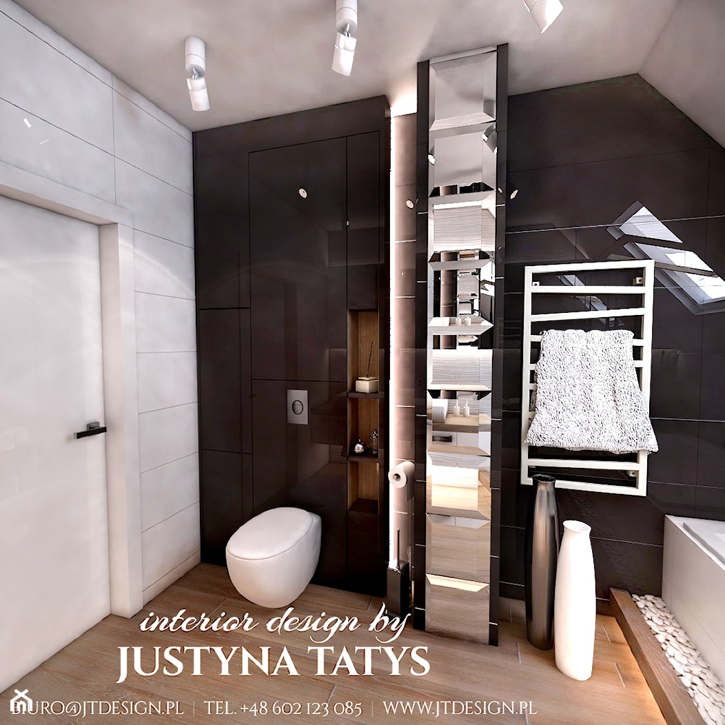 Łazienka z kamieniami - zdjęcie od JT DESIGN Justyna Tatys - Homebook